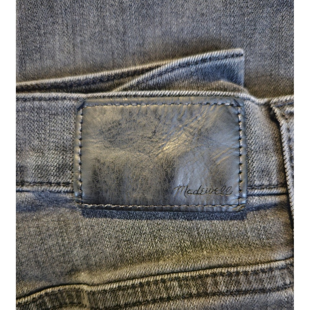 MADEWELL Womens Size 28 Black Stretch Denim 10" High Rise Skinny Jeans 29x26 - Picture 11 of 16